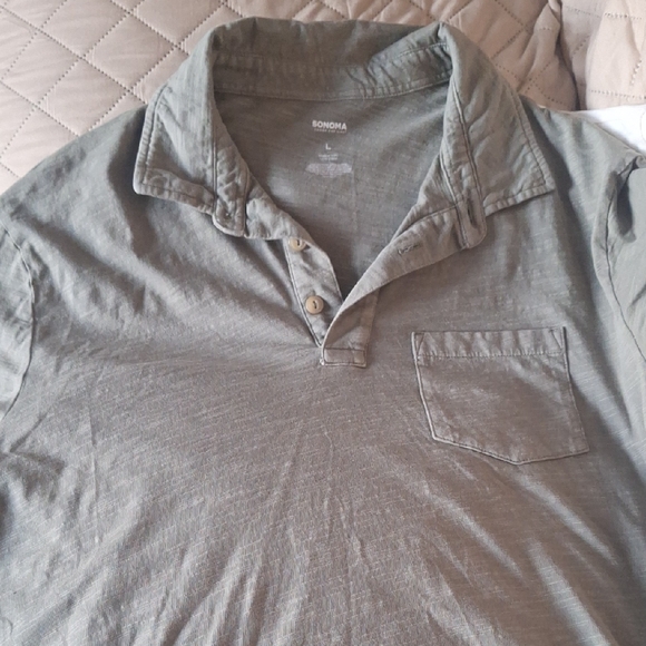 Classic White Polo with Stripes and Solid Gray Polo - Picture 5 of 5